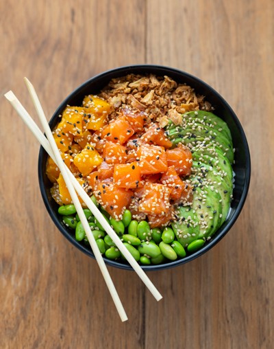 poke bowl ukana salmon